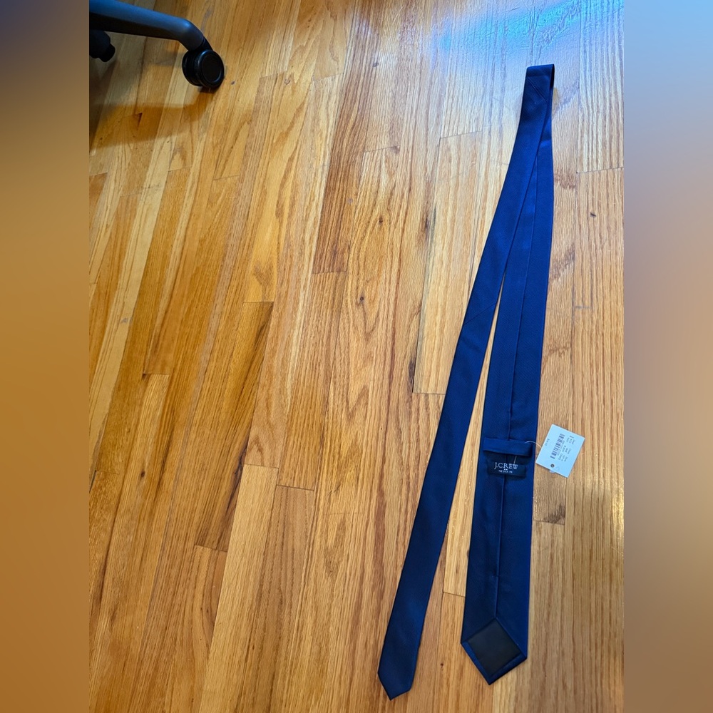J.Crew Navy Blue Silk Tie